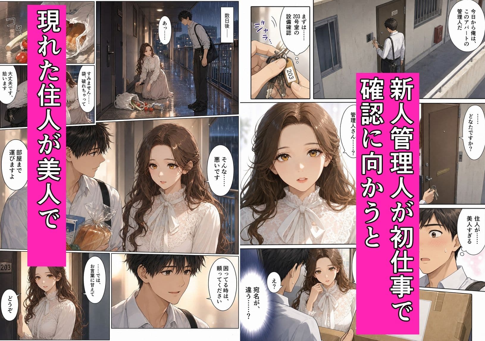アパートの管理人になったら住人が美人だった件 サンプル 1
