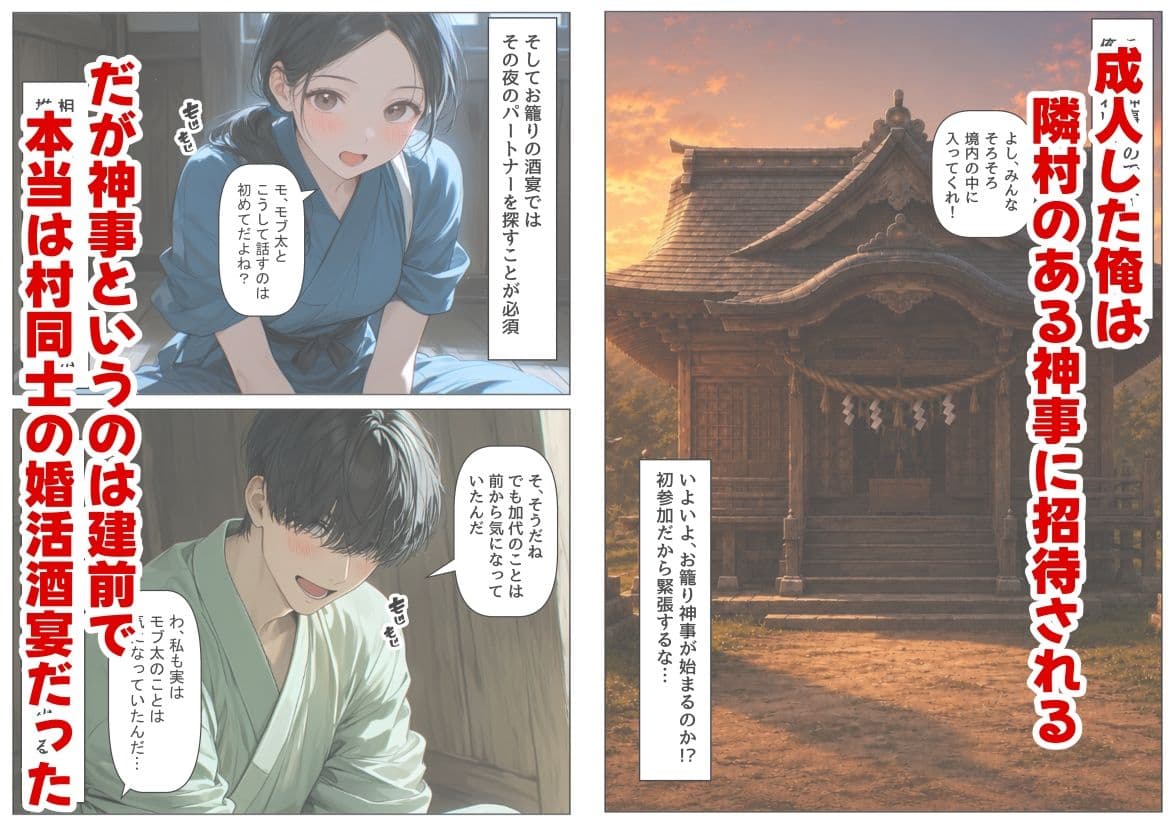 戦国時代の農村に俺が転生したら、神事が乱交だった件 サンプル 3