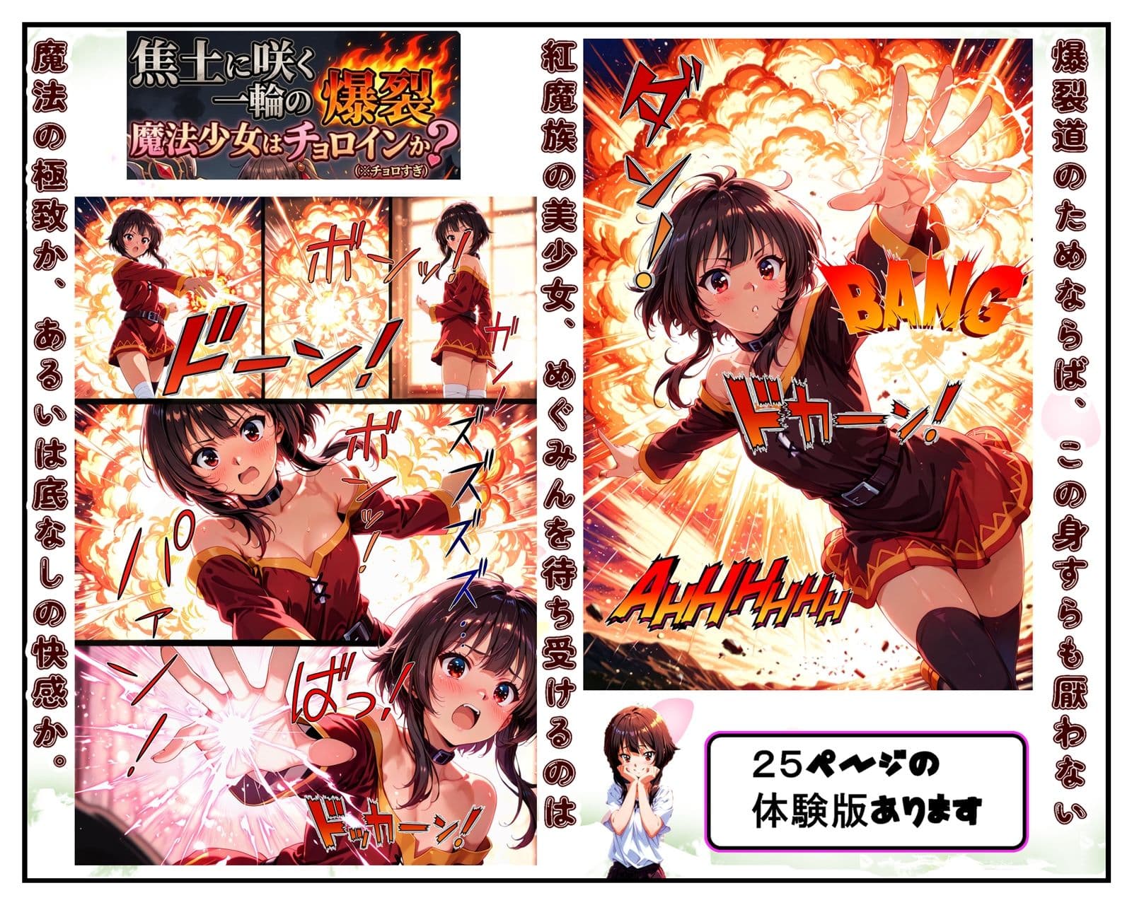 焦土に咲く一輪の爆裂、魔法少女はチョロインか？ サンプル 2