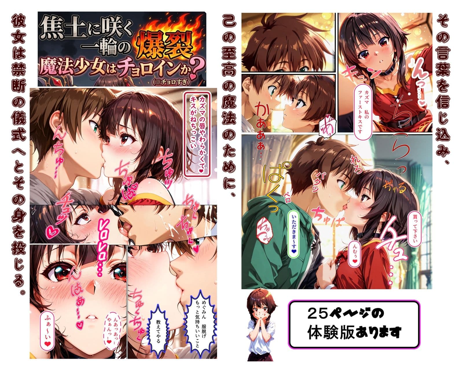焦土に咲く一輪の爆裂、魔法少女はチョロインか？ サンプル 3