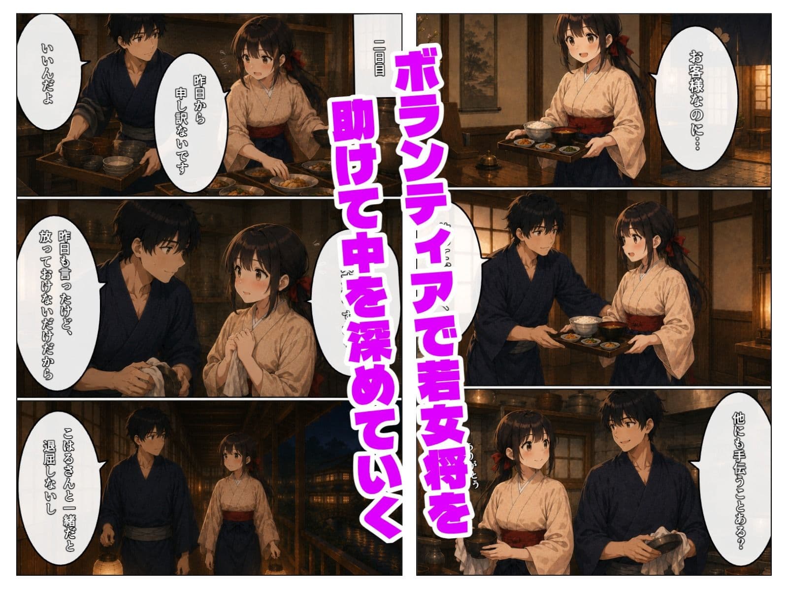 宿帳に、君の名前-夜の見回りは、君とふたりで。 サンプル 2