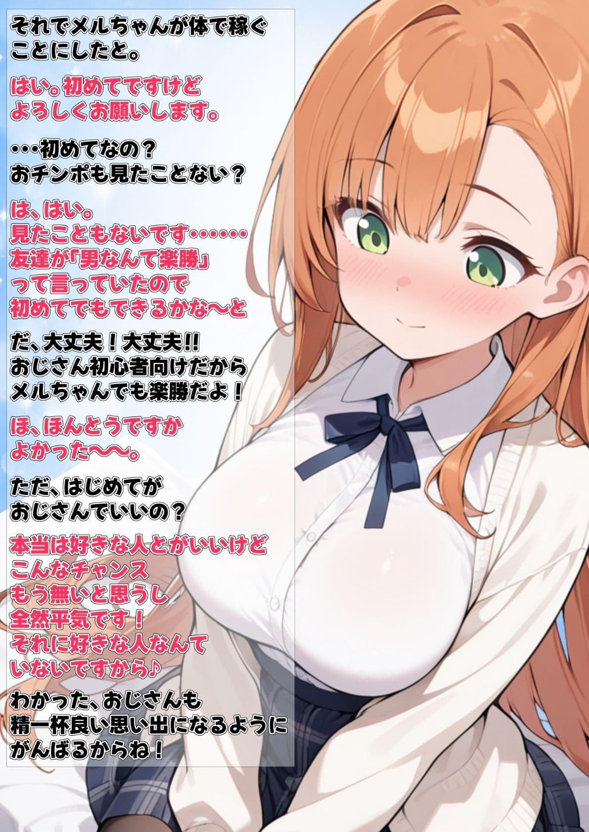 おじさんを満足させたら賞金300万！！〜ドスケベおじさんVS素人娘  心も体も繋がりすぎるラブラブclimaxセックス〜 メル編 サンプル 3
