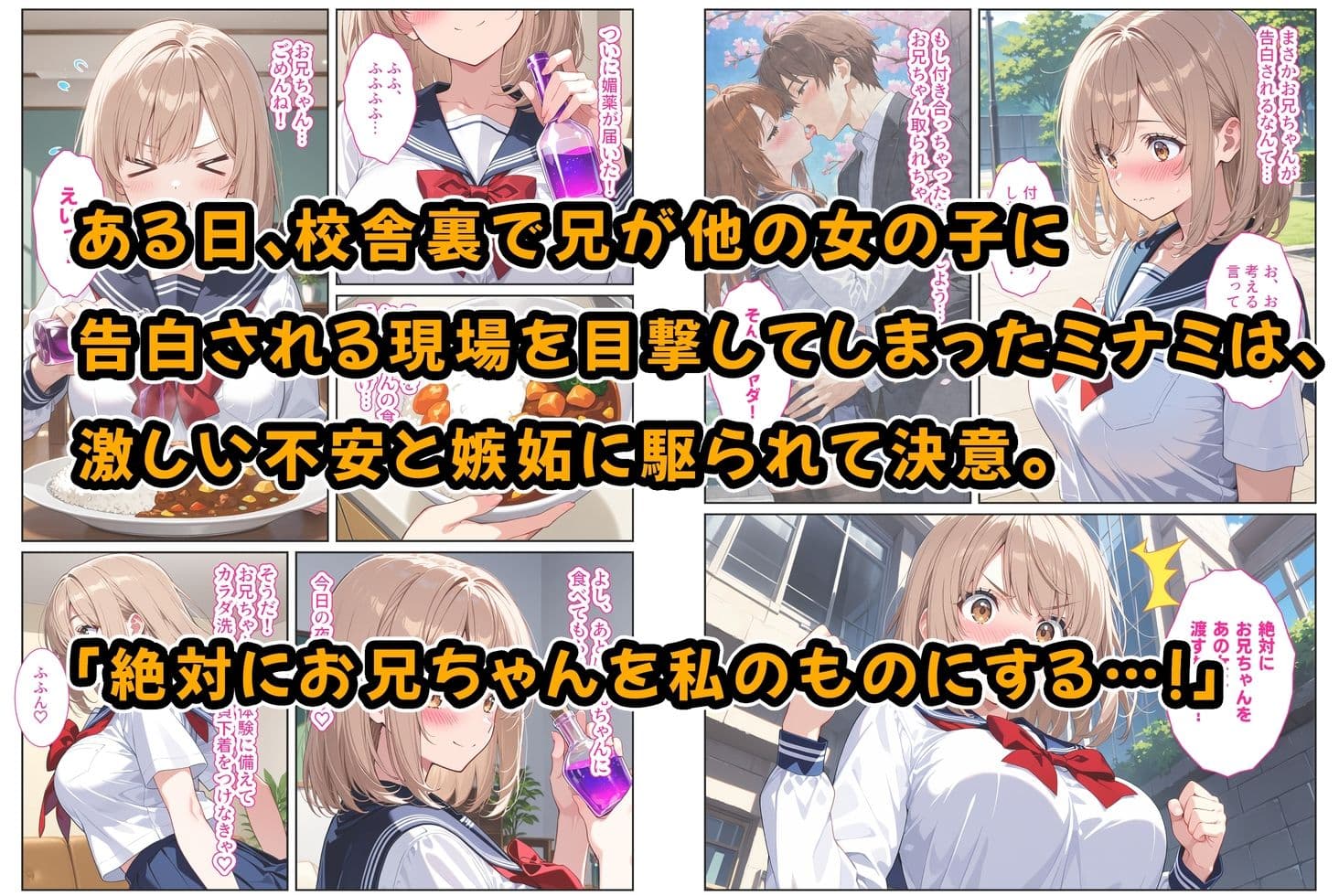 間違って媚薬を飲んで発情しちゃった爆乳妹が大好きな兄に中出しおねだりしてきた！ サンプル 3
