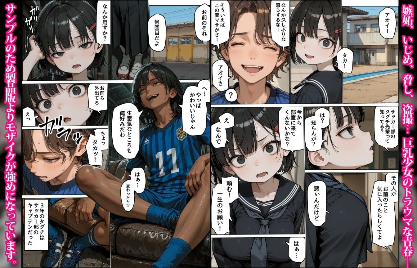 女嫌いのアオイちゃん〜男友達の裏切りで恐い人たちに輪される巨乳少女〜 サンプル 4