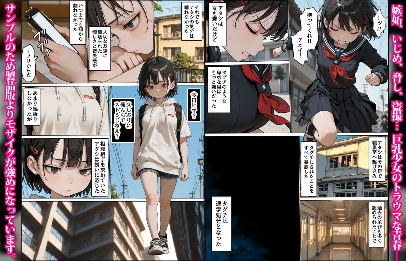 女嫌いのアオイちゃん〜男友達の裏切りで恐い人たちに輪される巨乳少女〜 サンプル 6