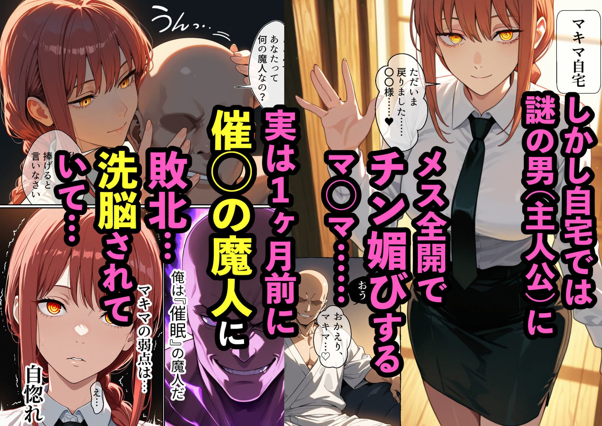 催◯の魔人 1〜マ◯マとパ◯ーを洗脳わからせ思考改変調教〜デ◯ジの前で見せつけセックス精液依存お漏らし肉便器化で公安酒池肉林〜 サンプル 2