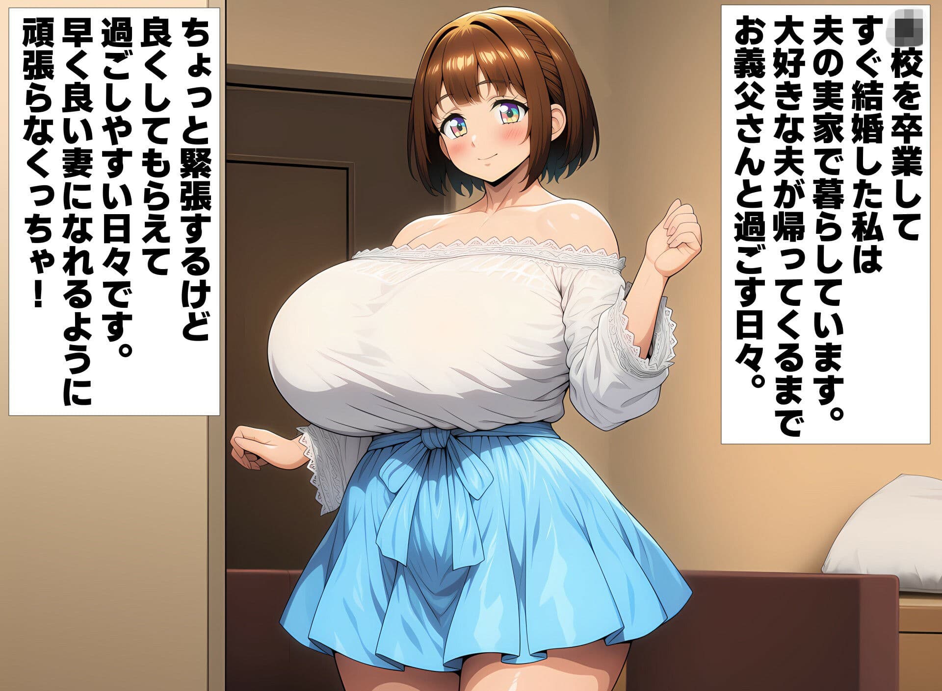 爆乳新妻あやか 夫がいない昼下がりは性豪の男たちに輪●されています サンプル 1