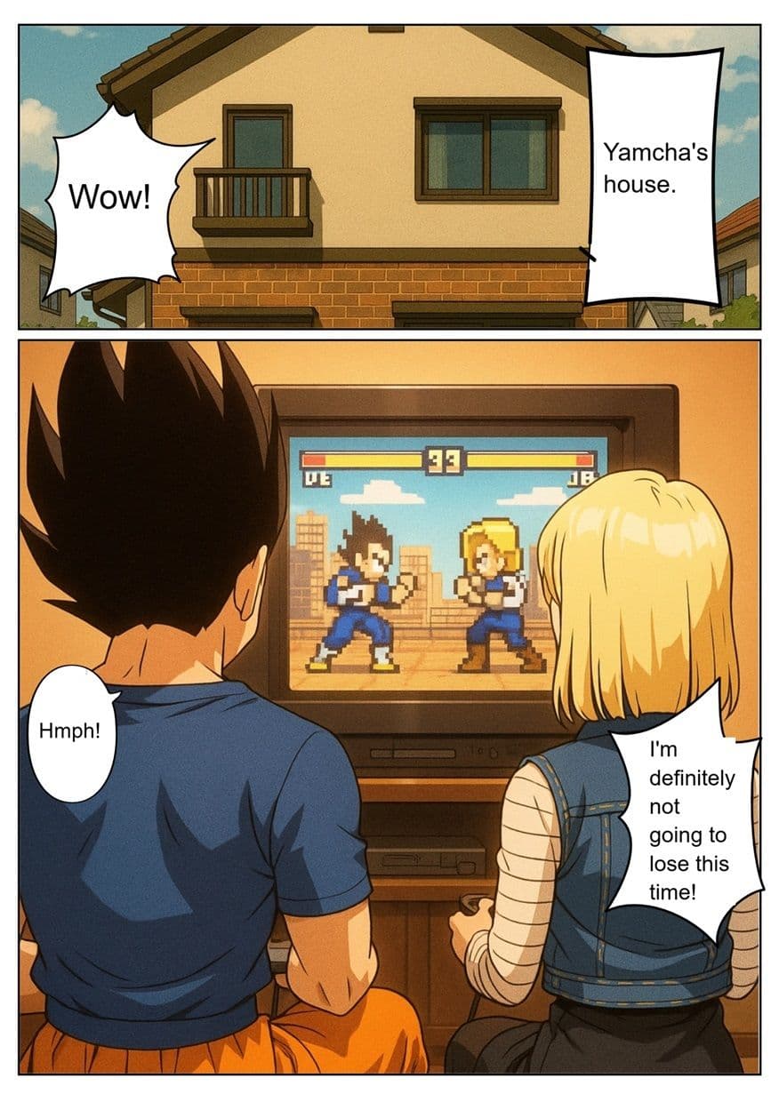 ［English］Android 18 is seduced by a Saiyan during a brief time alone with him while drinking. While Krillin is asleep， she continues to have sex with the Saiyan until morning... サンプル 1