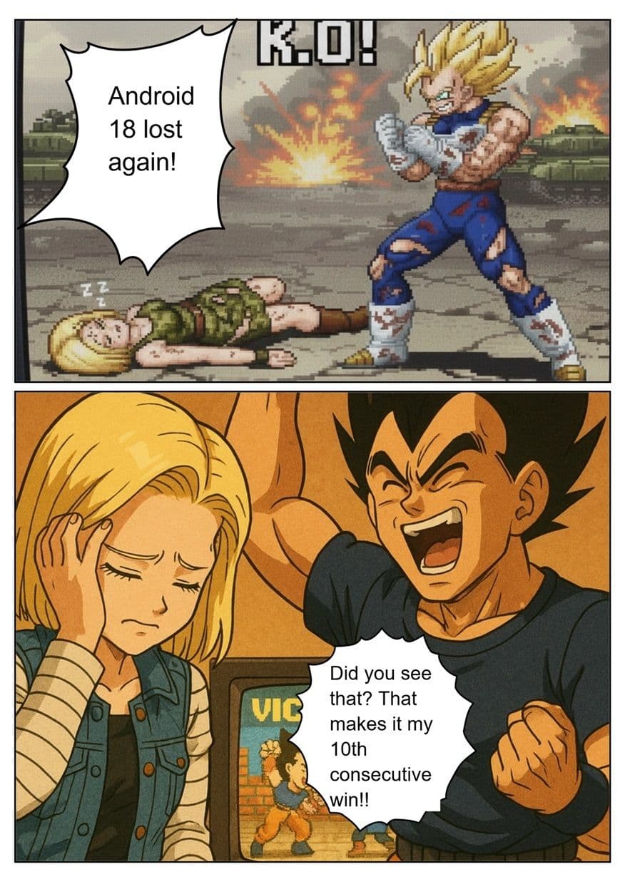 ［English］Android 18 is seduced by a Saiyan during a brief time alone with him while drinking. While Krillin is asleep， she continues to have sex with the Saiyan until morning... サンプル 3