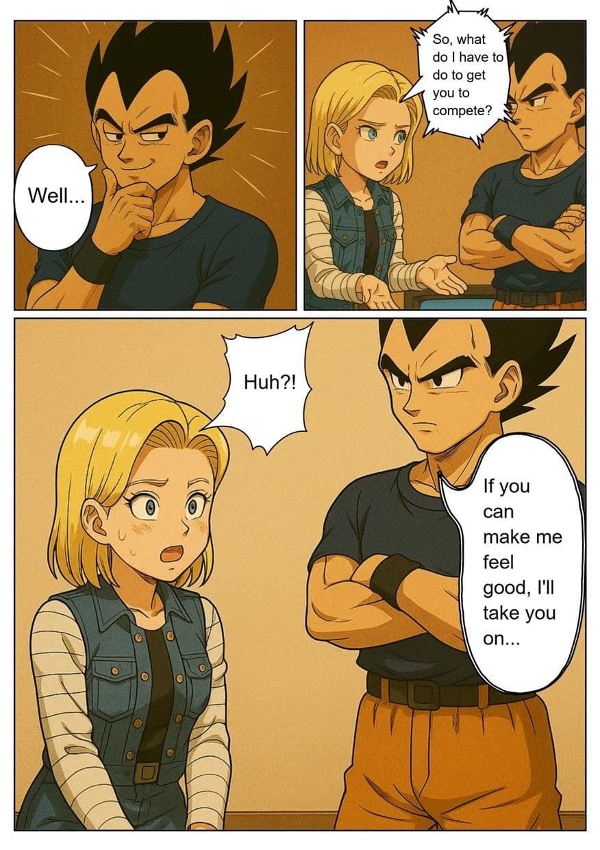 ［English］Android 18 is seduced by a Saiyan during a brief time alone with him while drinking. While Krillin is asleep， she continues to have sex with the Saiyan until morning... サンプル 6