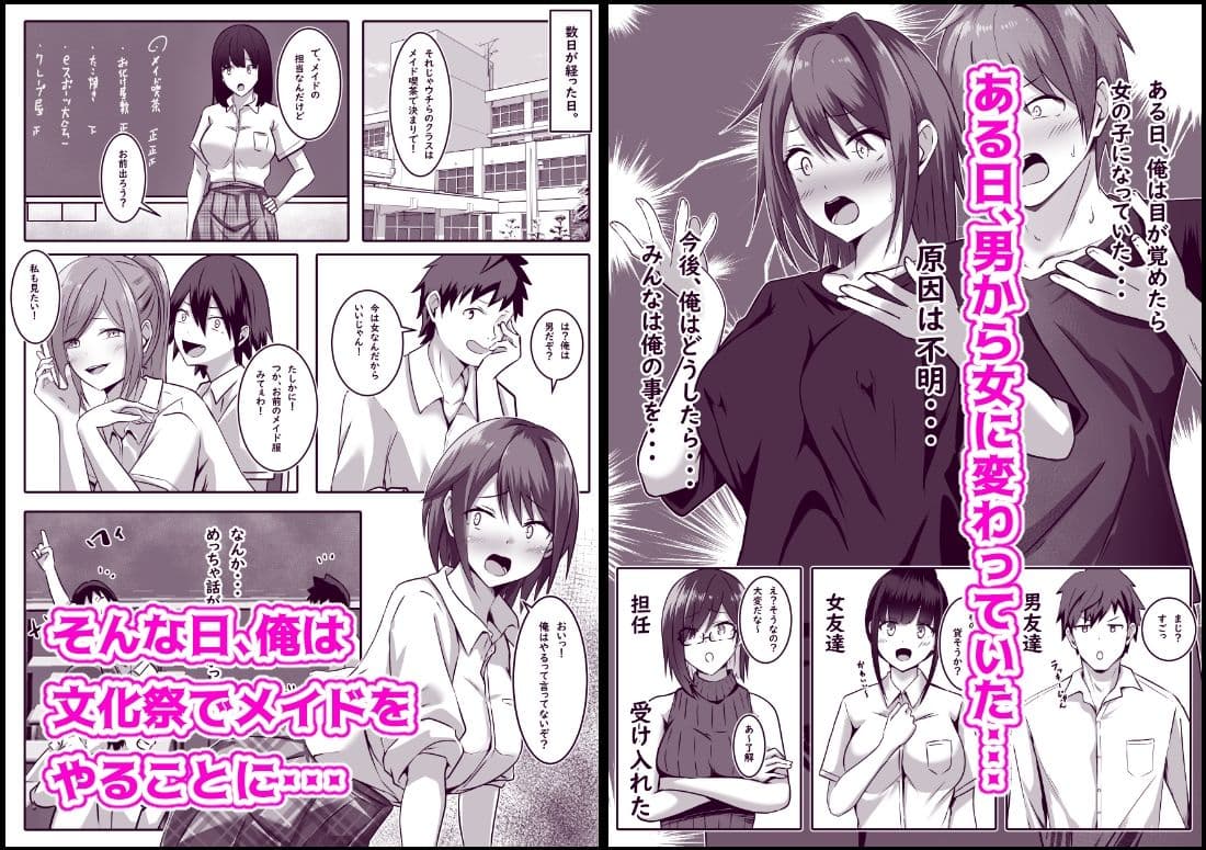 文化祭でメイドをやったTS男子の末路 サンプル 1