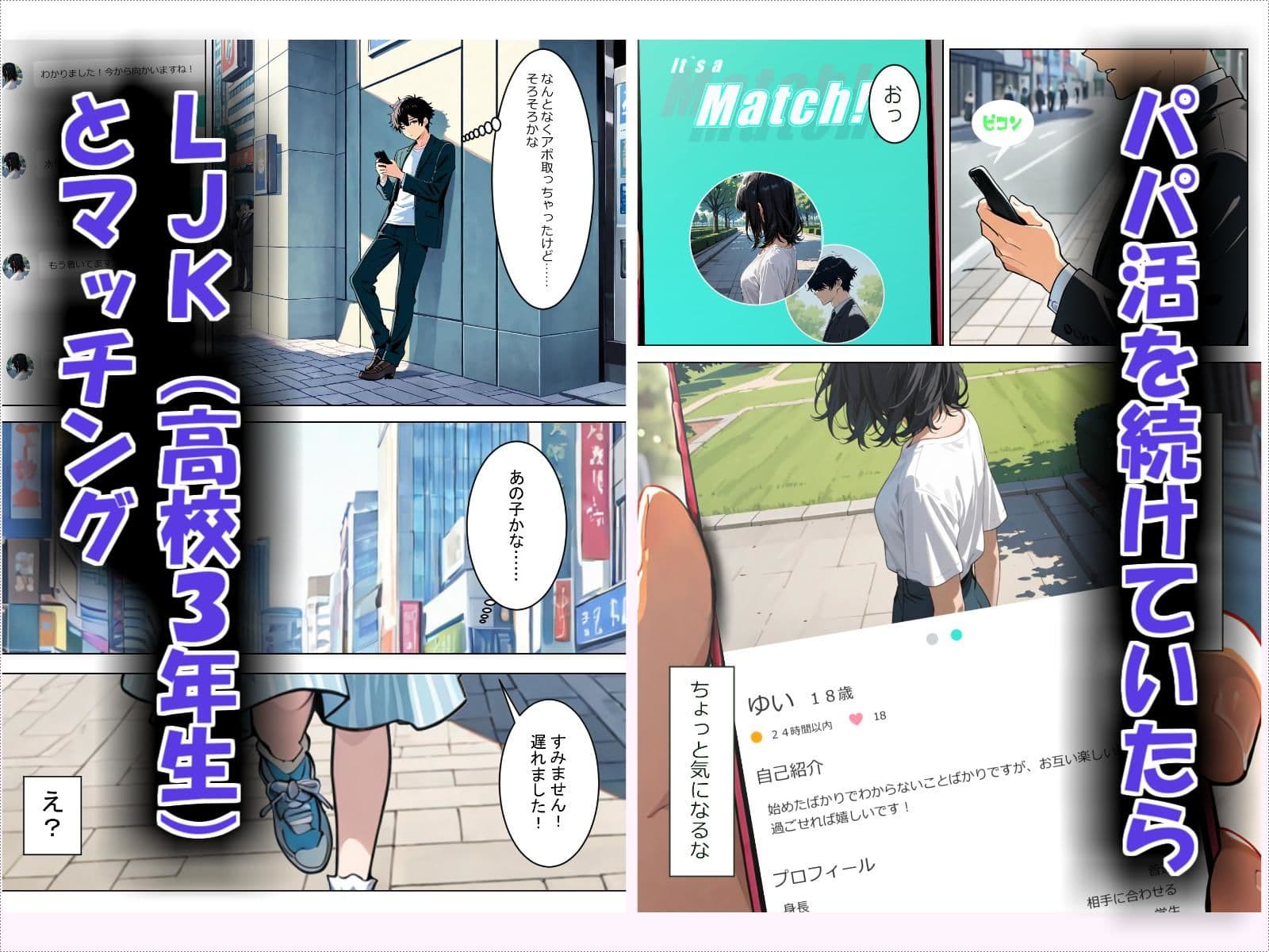パパ活で処女のLJKと出会った話。 サンプル 1