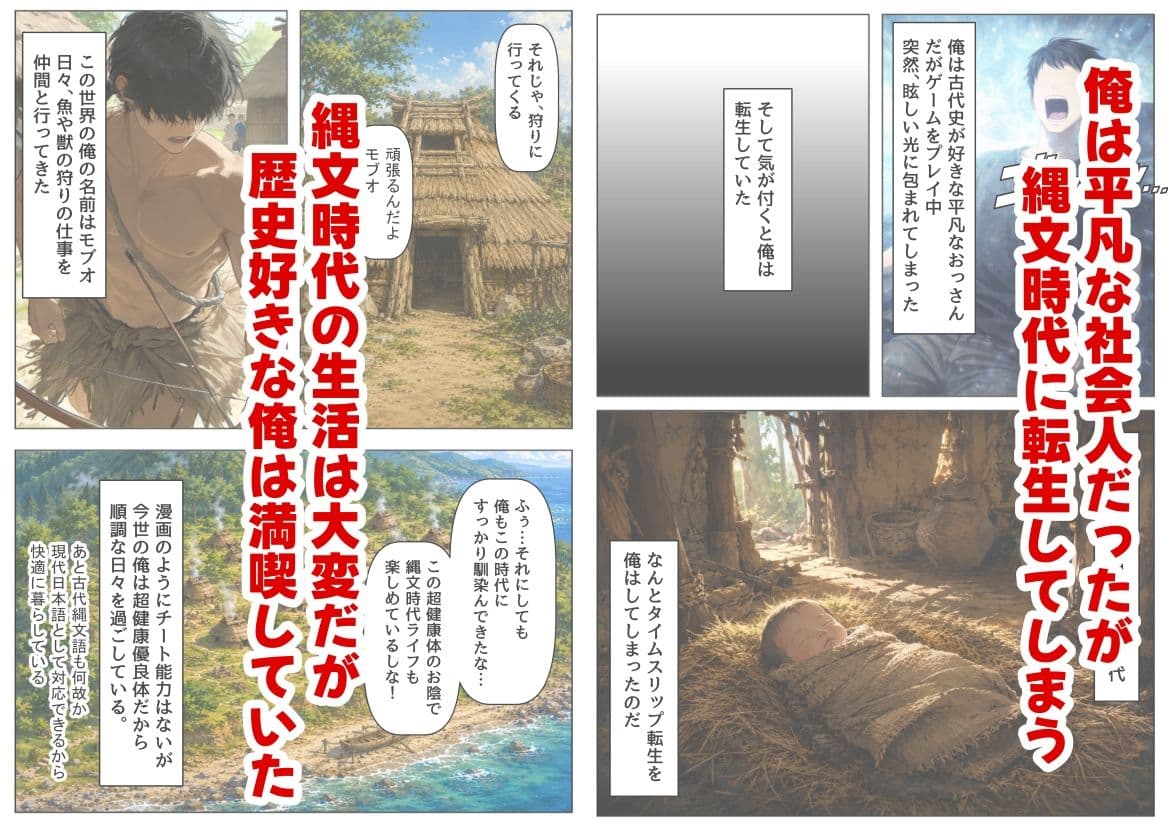 縄文時代に俺が転生したら、性風習が叡智すぎた件 サンプル 1