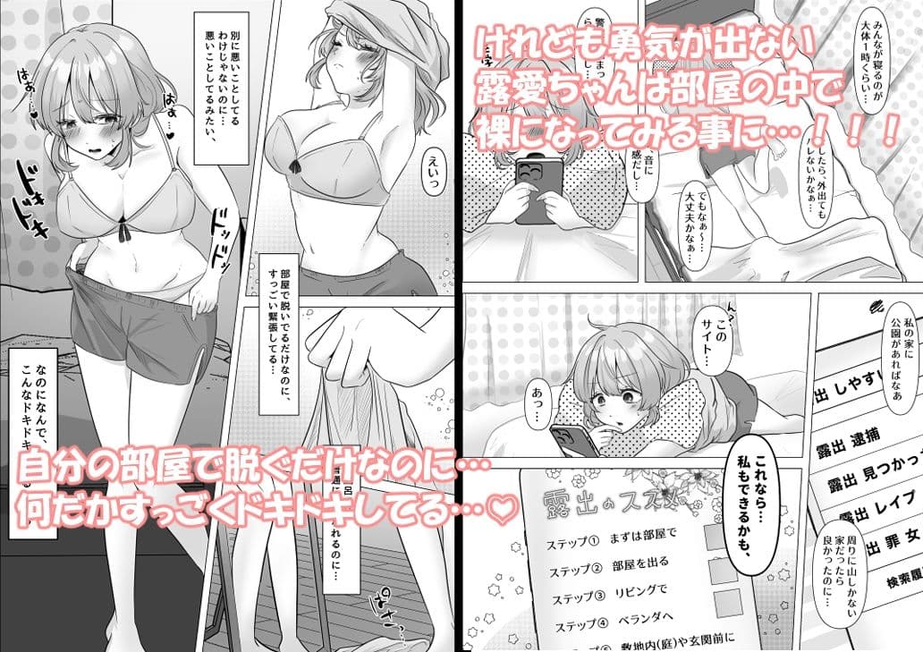 露愛ちゃんの露出成長日記〜お家露出編〜 サンプル 2