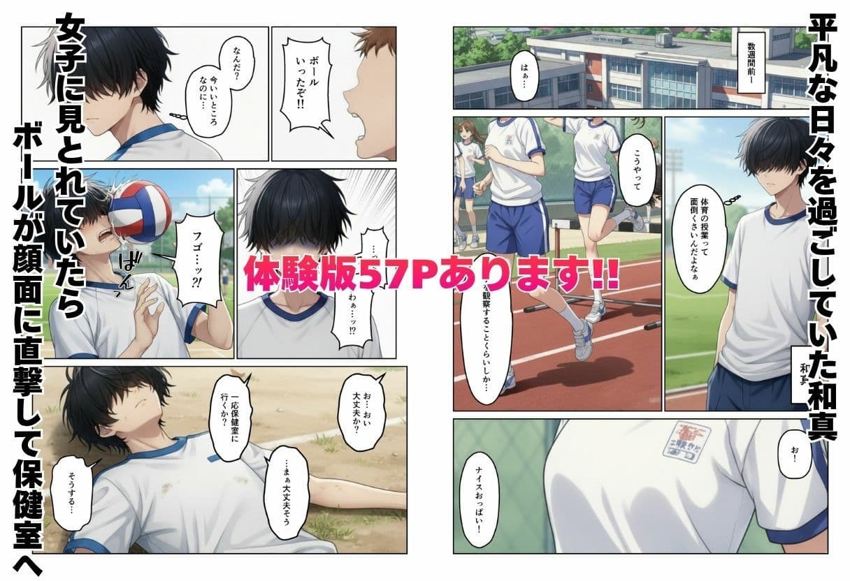 デカチンで学園ハーレムになった話 サンプル 1