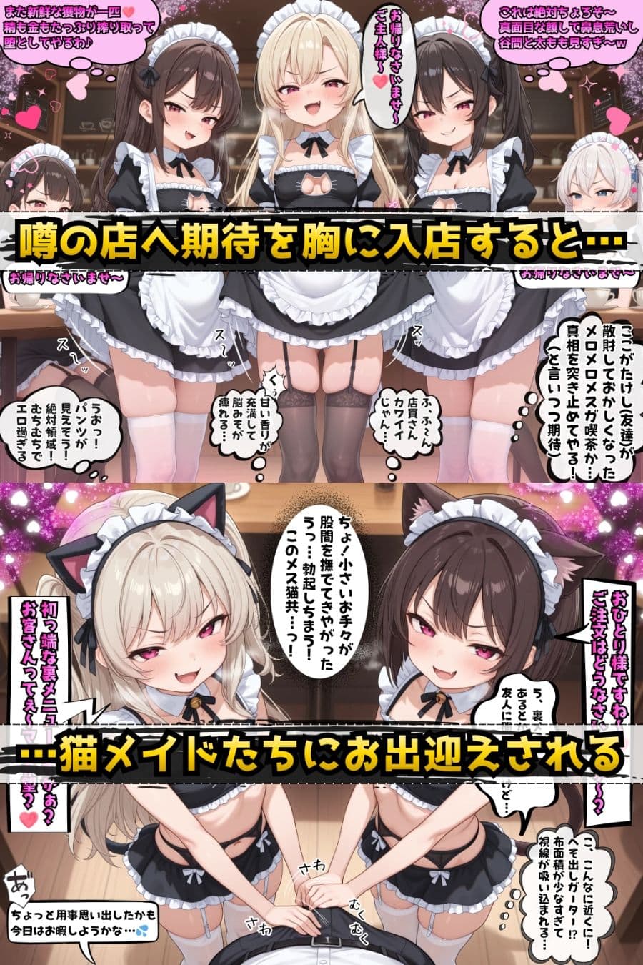 甘堕ちメスガ喫茶へようこそ！〜気づいた頃にはマゾ堕ちしてました〜 サンプル 1