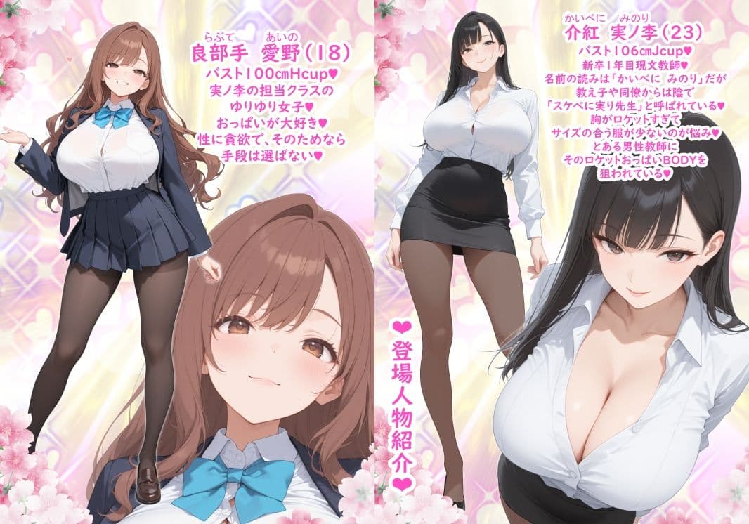 狙われたロケットおっぱい女教師！おぢアタックに悶絶するJカップBODY サンプル 2