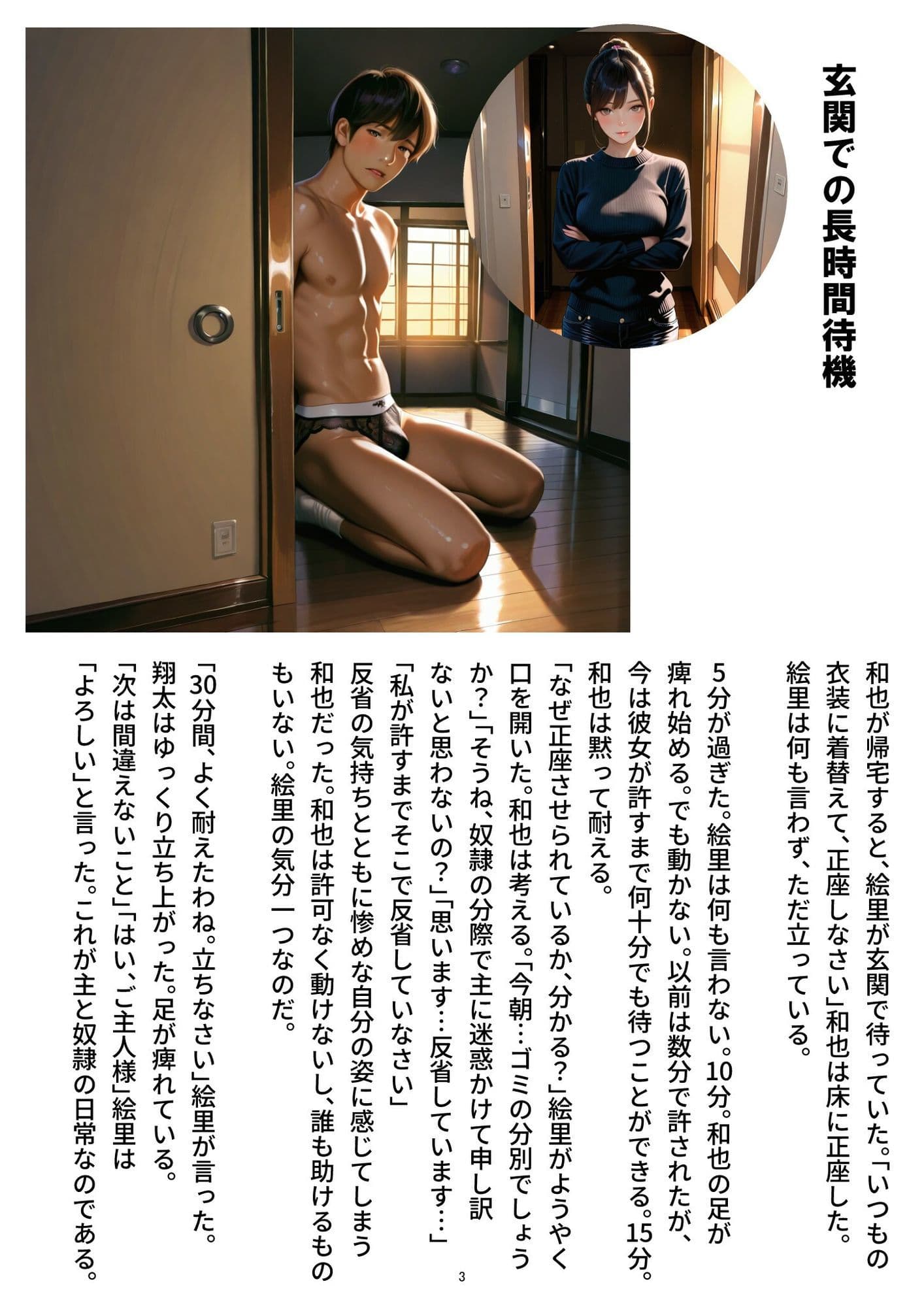 僕は彼女の下僕です〜S女性に支配されるM男の主従生活〜  VOL.3 サンプル 1