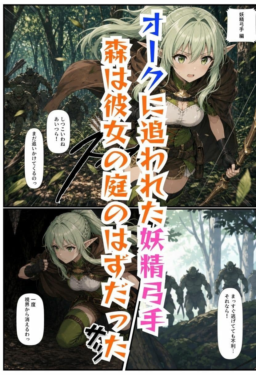 【ゴブリン姦】ゴブスレ異世界ヒロインが拘束調教されメス堕ち〜エルフ妖精弓手・女神官・牛飼娘〜 サンプル 4