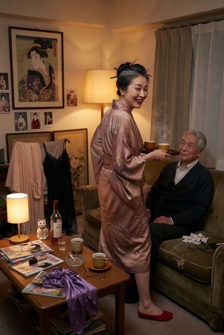 妙子（タエコ）と弘（ヒロム） 11 ー75歳タエコの熟れた欲情ー 〜六十路ヒロムと濃厚に交わる一夜〜 サンプル 9