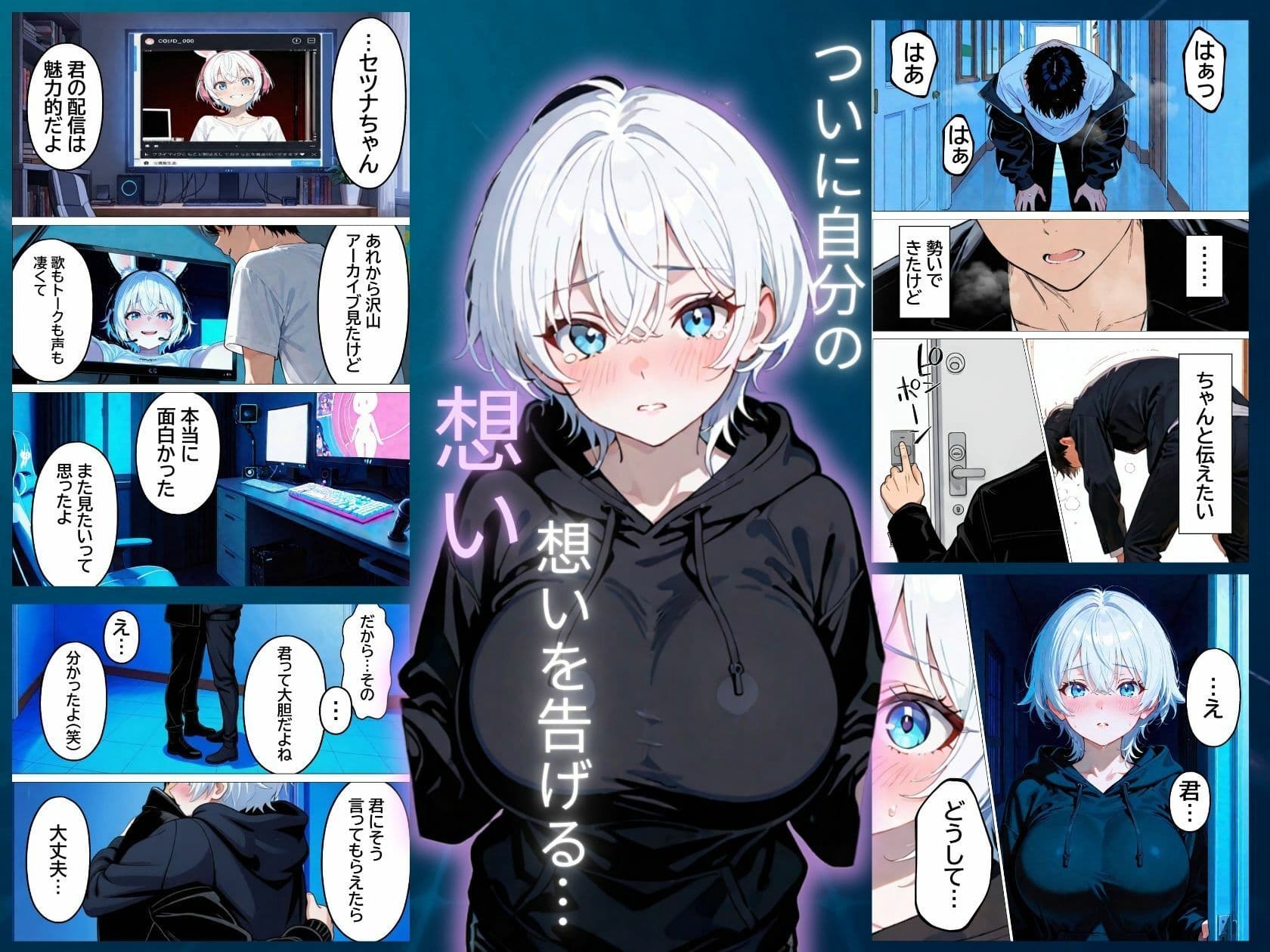 推しじゃない巨乳Vtuberに嫉妬されて朝まで騎乗位で犯●れたら、俺は恋に落ちてしまった サンプル 7