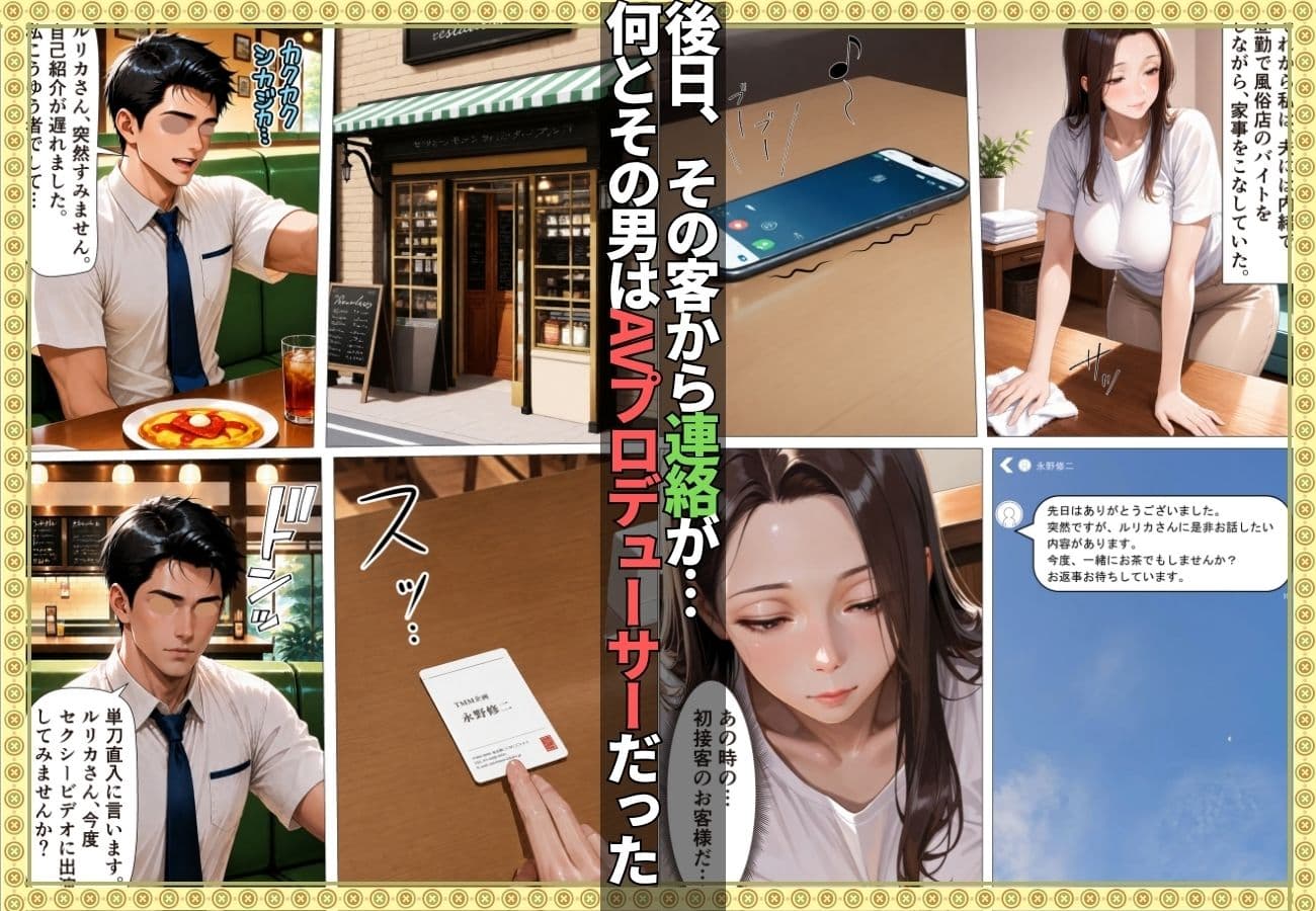 SEXレス人妻がSEX依存症に堕ちるまで 〜風俗入店→AVデビューで快楽の虜に〜【漫画】【顔射】【リフレ】【154p】 サンプル 4