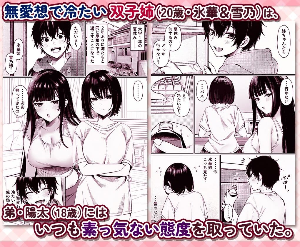 無愛想な双子姉妹(20)が弟にだけ身体で素直すぎる件 サンプル 1