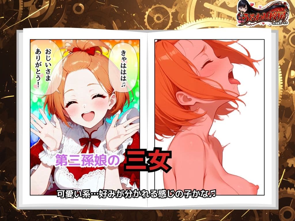 偽孫娘3姉妹〜ブサイクじじいの魔法でイケナイ子作り〜 サンプル 7