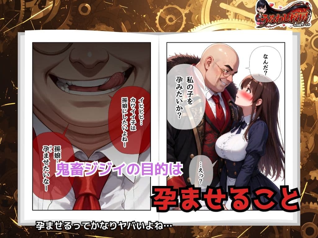 偽孫娘3姉妹〜ブサイクじじいの魔法でイケナイ子作り〜 サンプル 8