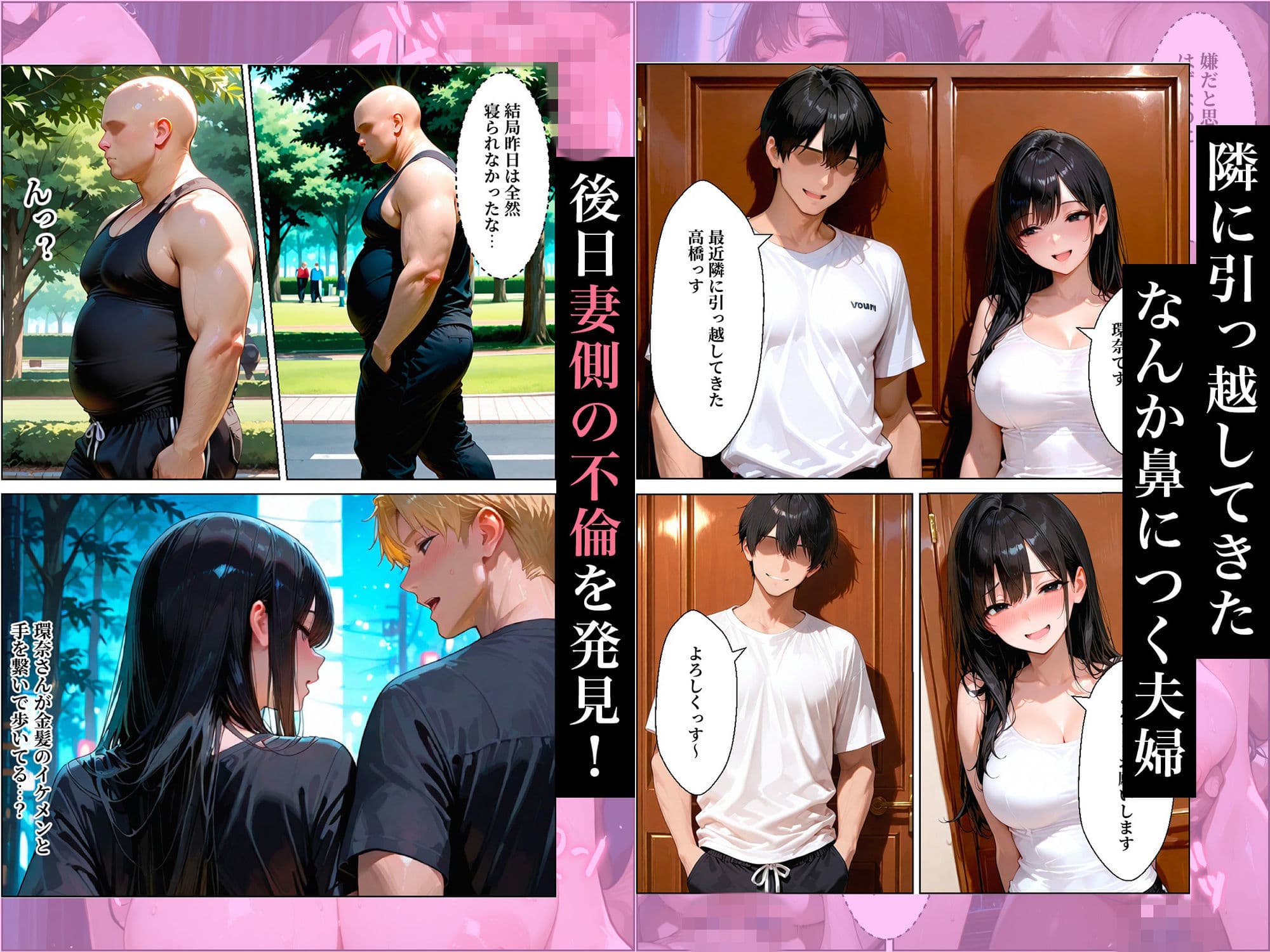 隣人の人妻の弱みを握ってデカチンで犯しまくった話 サンプル 1