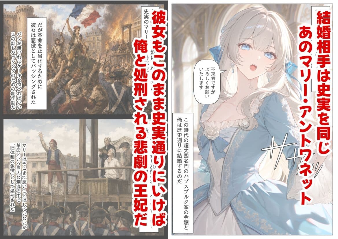 マリーアントワネットの夫に転生した俺は、ギロチン処刑を回避したい件 サンプル 3