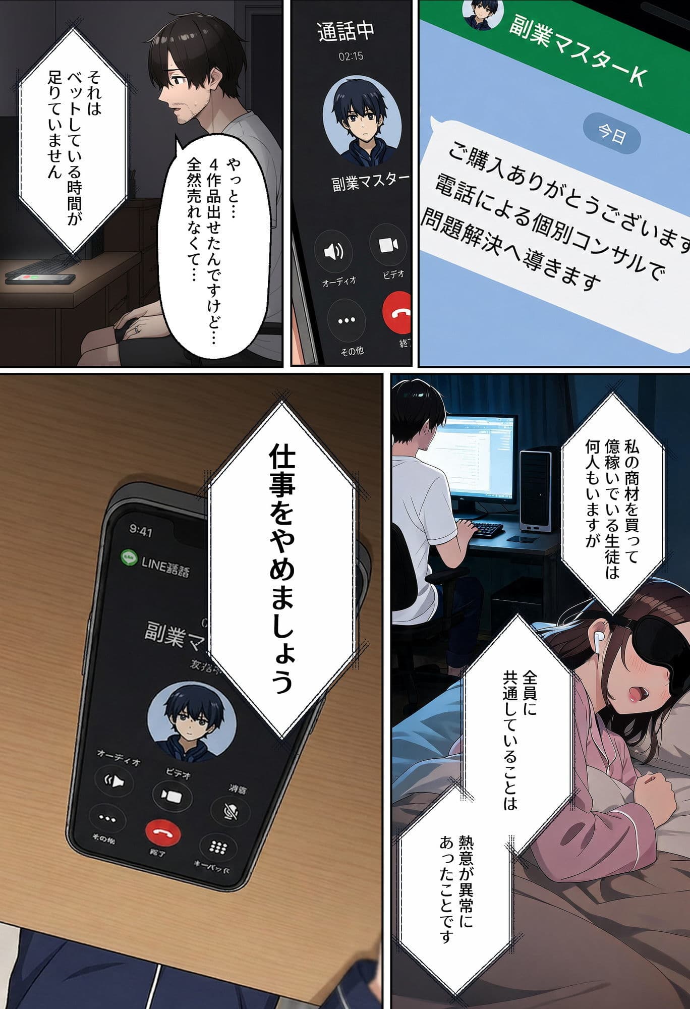 【NTR】「情報商材なんかに手を出さなければ…」〜AI副業で破産した夫の隣で、快楽堕ちする妻〜 サンプル 4