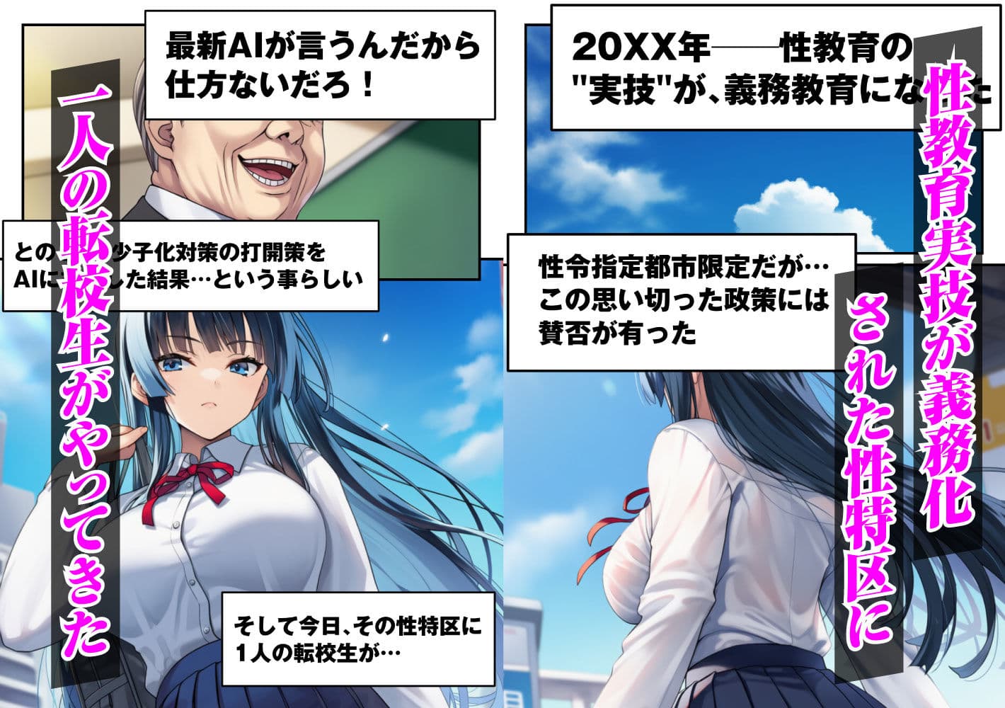 ずっと好きだった強気な俺の幼馴染が、セックス実習で目の前で堕とされた話〜性教育実技が義務化された世界〜 サンプル 1