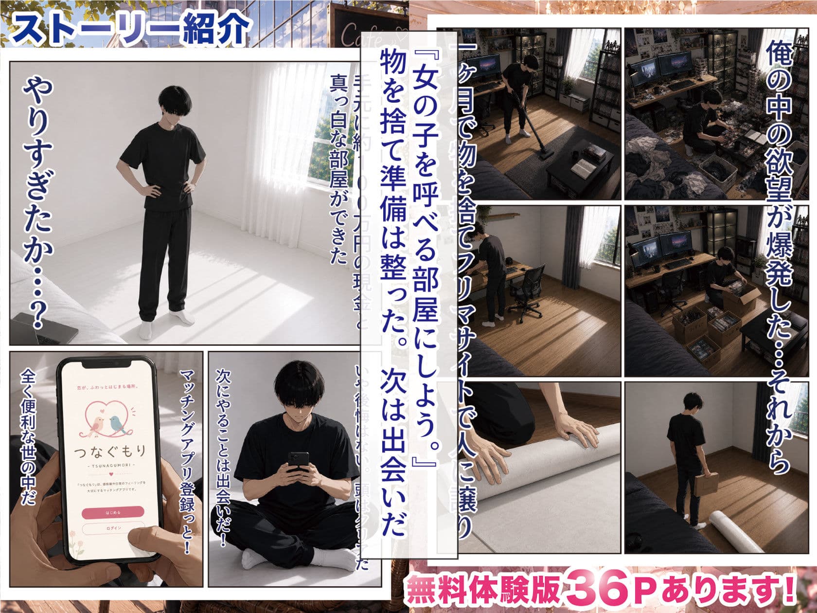 物を捨てたらマチアプ無双した件vol.1 〜ミニマリストの部屋には何もない。女の子と二人きりになったら、もうやることはひとつだよね？〜 サンプル 3