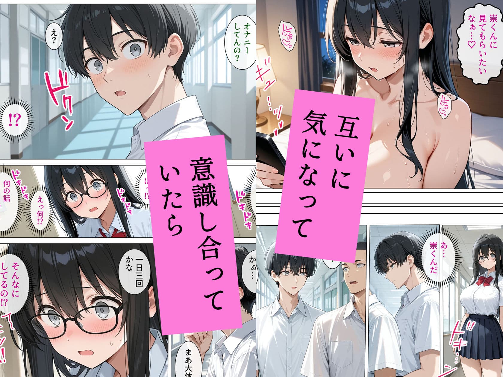 恋愛漫画みたいに互いを意識してたら両想いと分かって性欲全開発情セックス サンプル 4