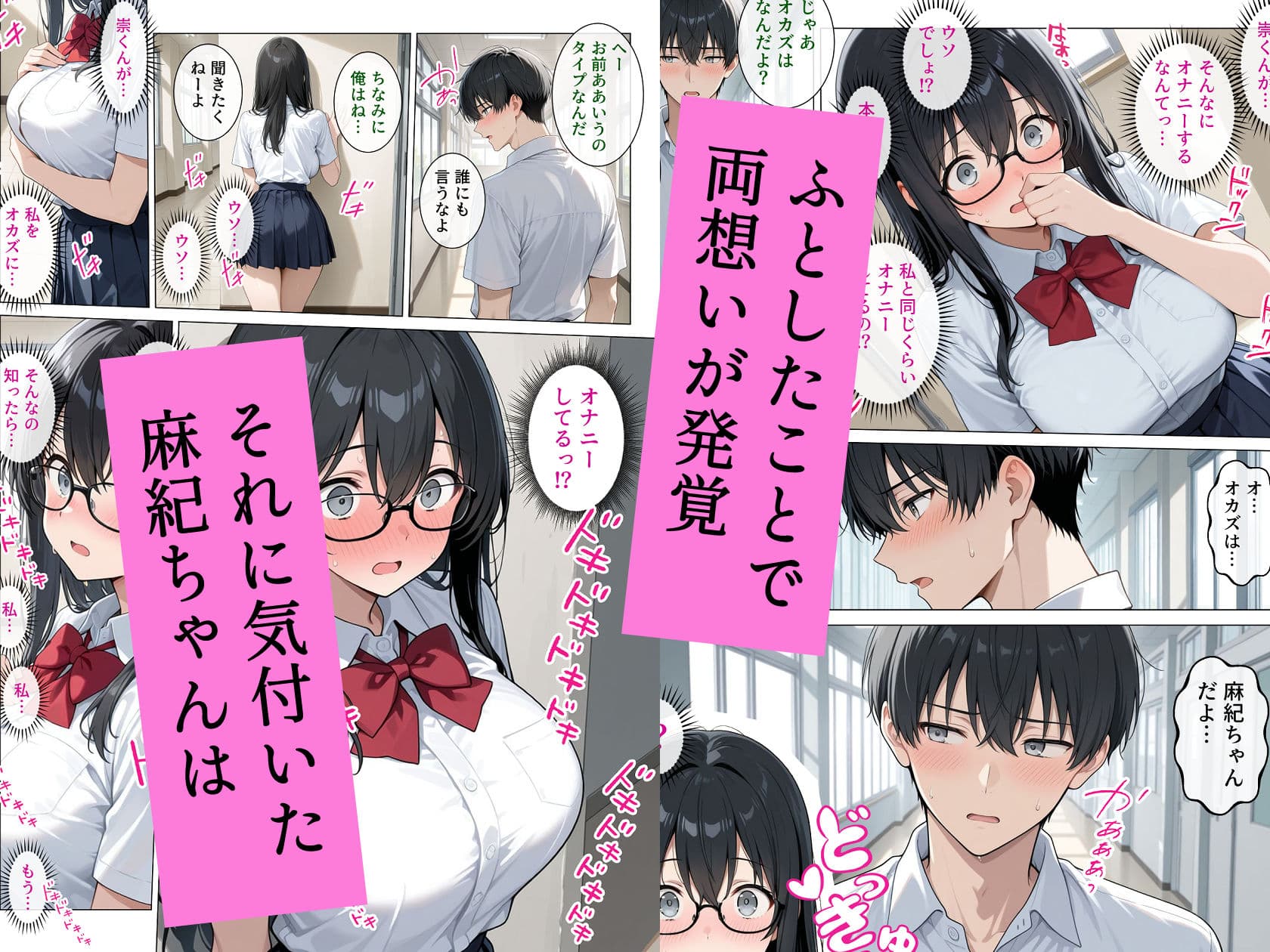 恋愛漫画みたいに互いを意識してたら両想いと分かって性欲全開発情セックス サンプル 5