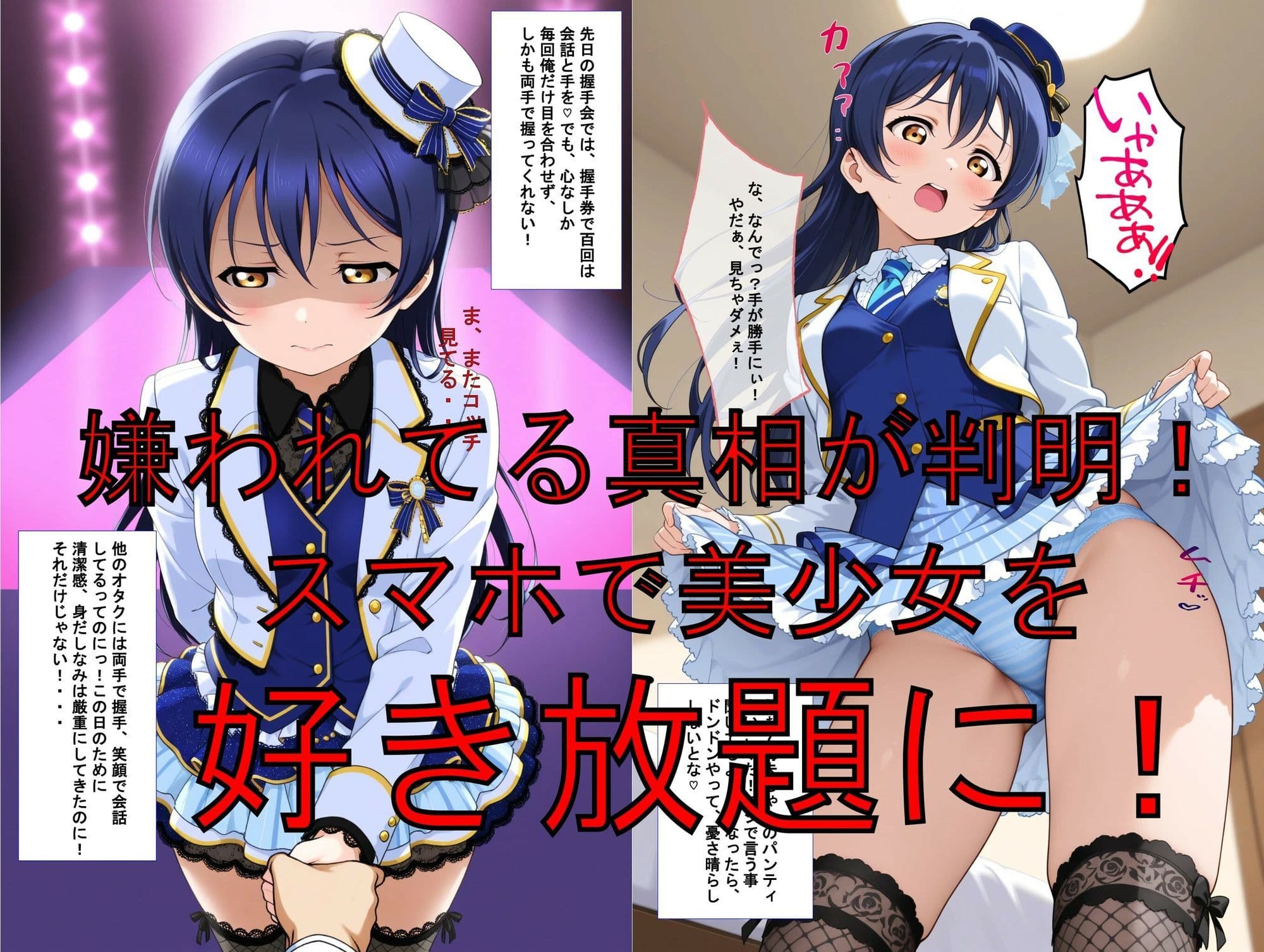 推しキャラ召喚した俺！  トップアイドル美少女を犯しつくす！  〜園〇  海未〜ver サンプル 2