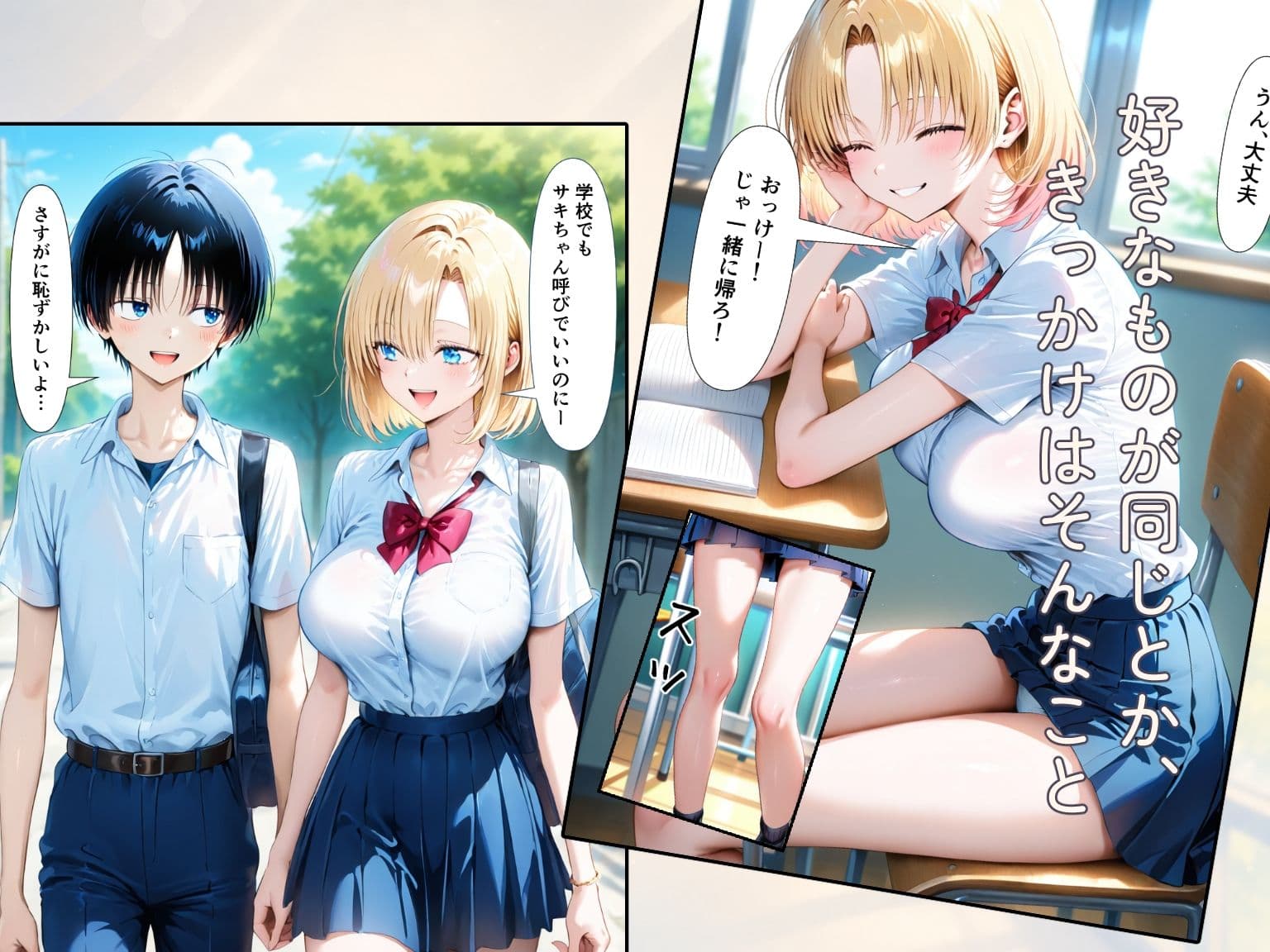 優しいギャルと僕の、甘い放課後 サンプル 2