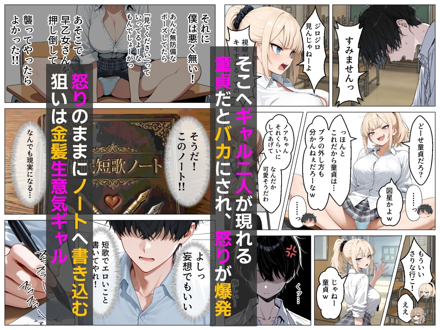 童貞の僕が催●ノートで一軍ギャルと3P？？絶頂生ハメSEXした話 サンプル 2