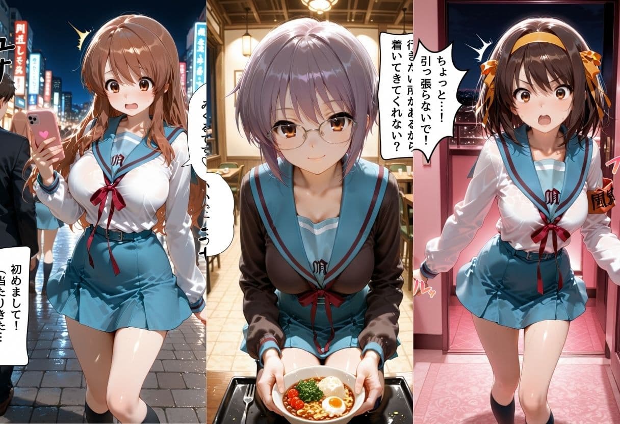 マッチングアプリで出会った美女をメス堕ちさせた話 涼○ハルヒの憂鬱編 サンプル 1