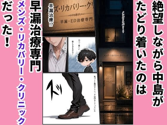 高スペック男子の早漏治療♪【前編】〜リベンジの決意とナースの寸止め焦らし拷問訓練編〜 サンプル 2