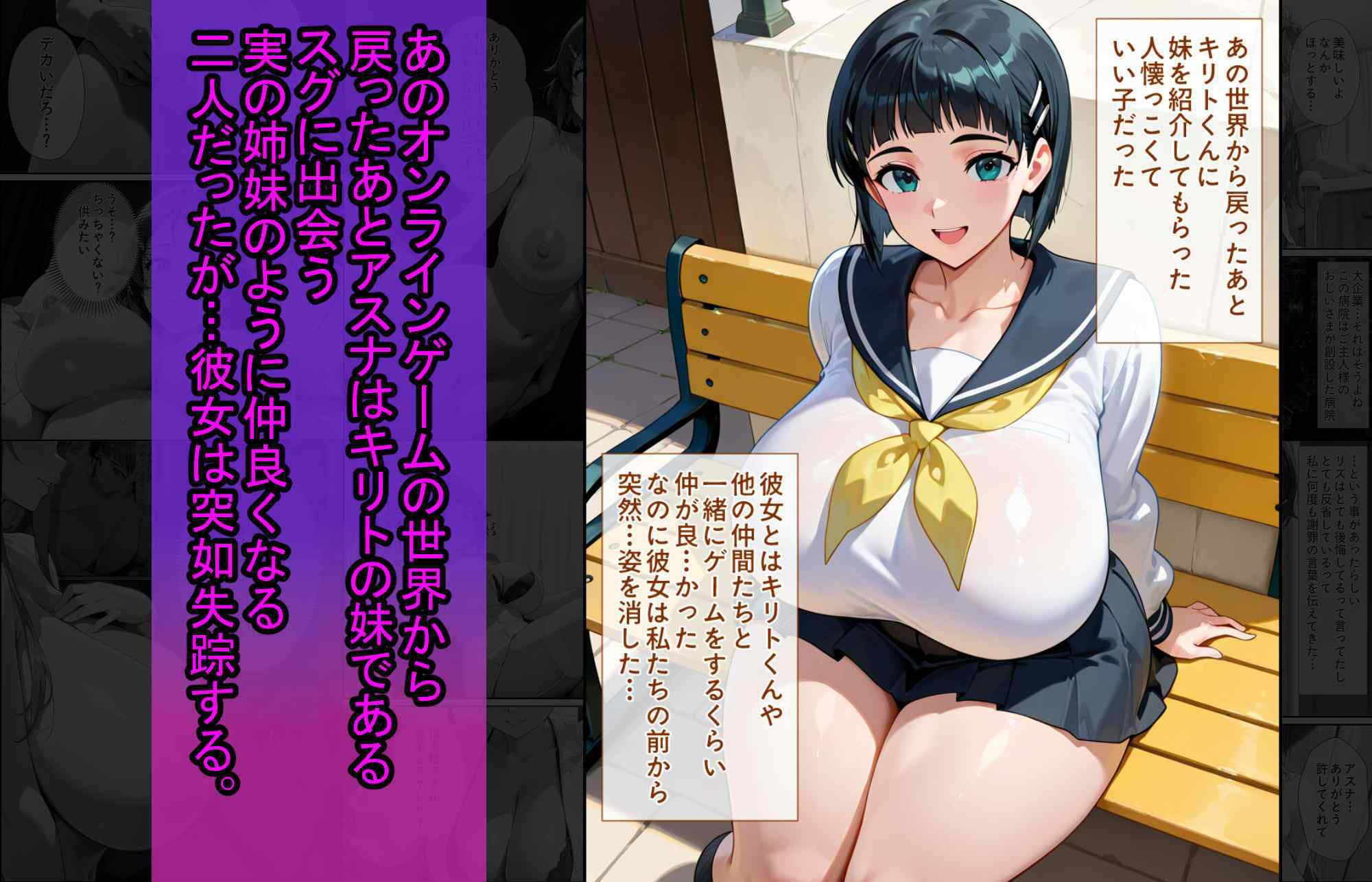 爆乳J●  アスナちゃんが巨根おじさんに寝取られる  話12 サンプル 3