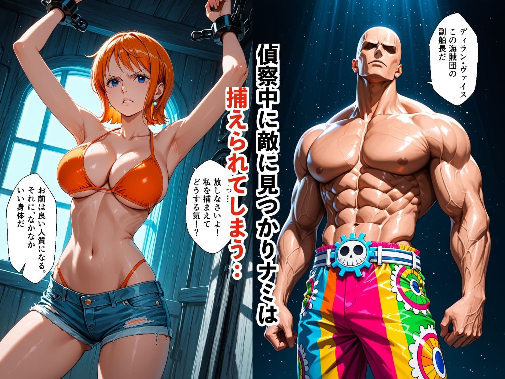 航海士ナミ  メス堕ち  大海賊に肉便器化された中出し調教 サンプル 2