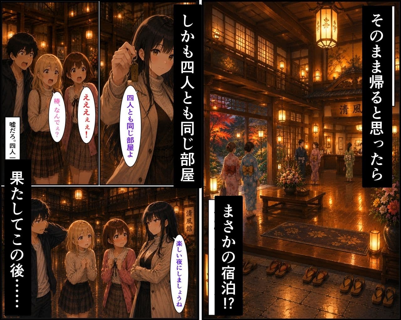 無防備すぎる同級生に、理性が追いつかなかった話 第13話「温泉旅行の始まり」 サンプル 10