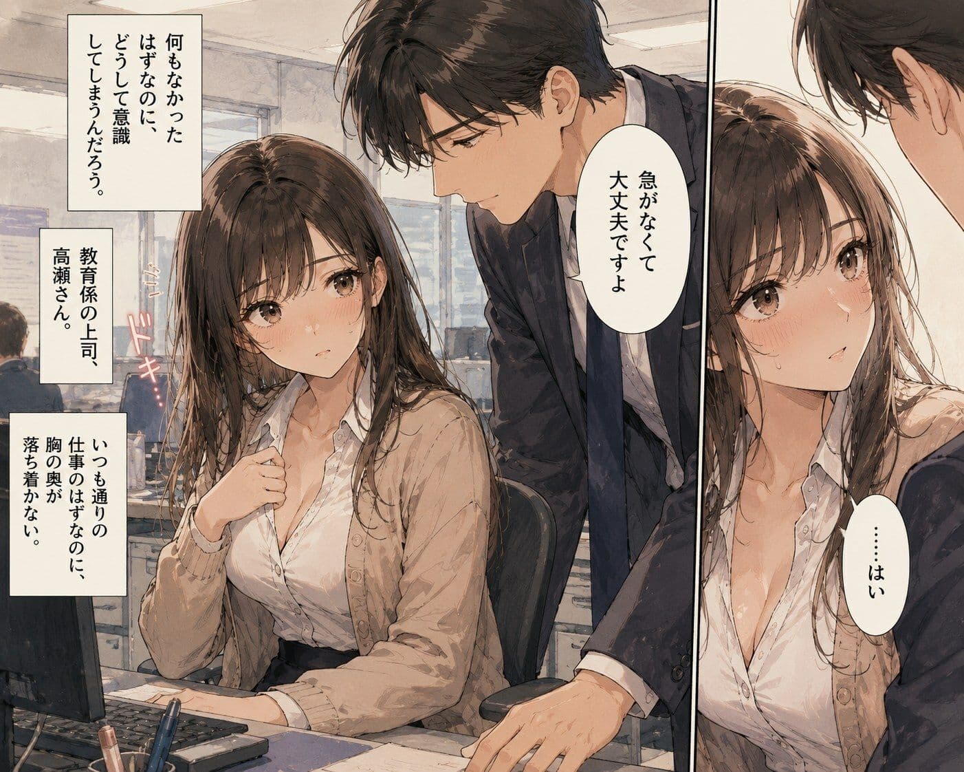 新入社員の彼女は歓迎会のあと帰らなかった ―教育係の上司― サンプル 1