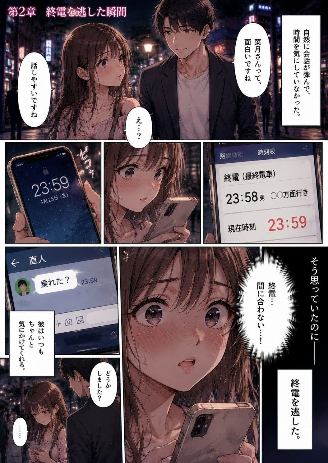ナンパ男に連れて行かれた夜、彼氏には言えない ―断れなかった― サンプル 2