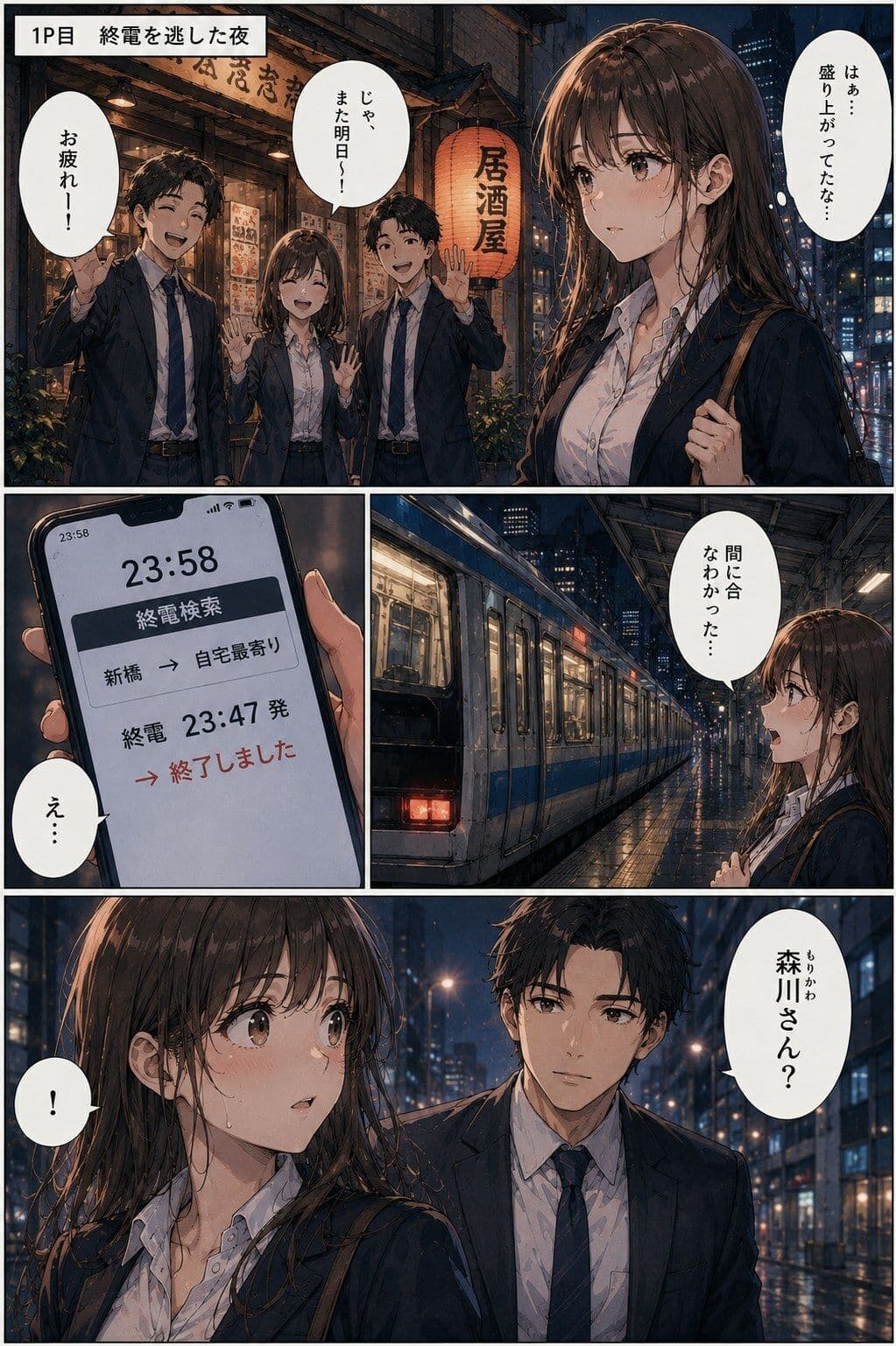 新入社員の彼女は、終電を逃した夜を忘れられなかった ―教育係の上司と、もう一度だけ― サンプル 1