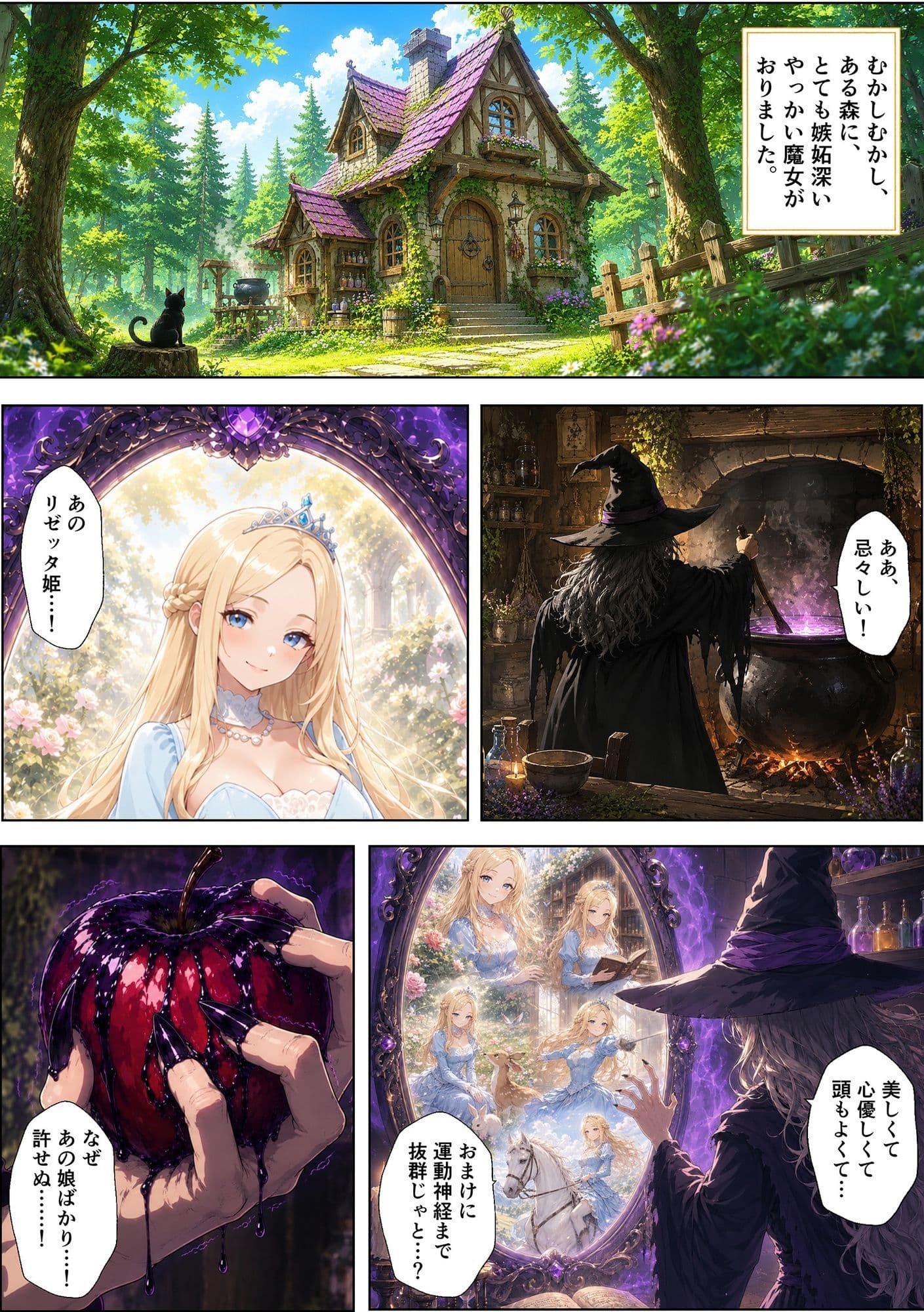 魔女の呪いで眠ってしまったお姫さまにハゲデブおじさんが種付け中出し! サンプル 1
