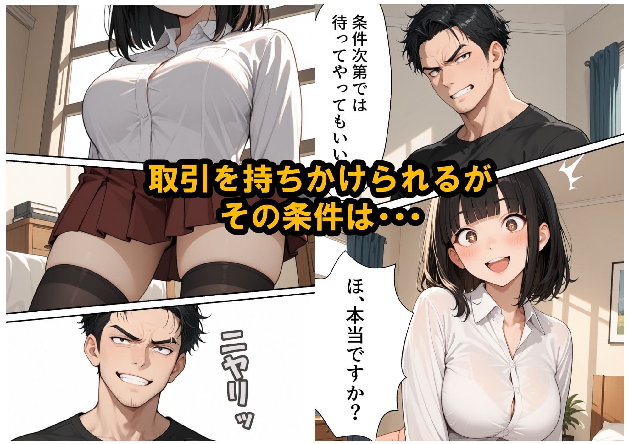 【家賃滞納】清楚系巨乳女子大生が堕ちる「性の取引」大家のエッチな要求にNOと言えない黒髪ロングニーハイ！エスカレートする強●調教 サンプル 3