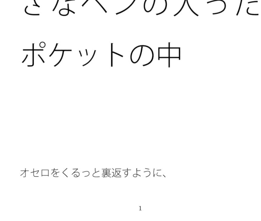 瞬間的に戻る白黒宇宙の先端・・でも対応は難しい  小さなペンの入ったポケットの中 サンプル 1